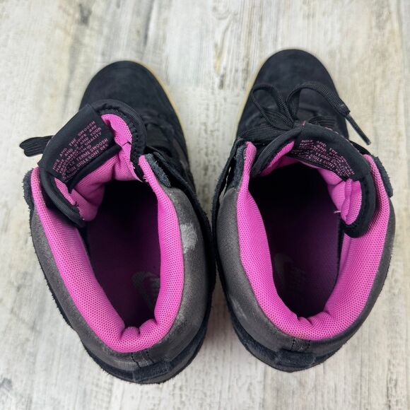 Nike Dunk Sky High Suede Hidden Wedges Black/Pink Camo Women's Sz 7 - Picture 5 of 9
